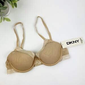 DKNY Modern Lights Sheer Spacer Bra DK1003 Beige Size 32B